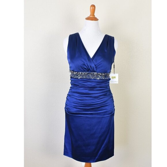 Calvin Klein Dresses & Skirts - Calvin Klein Ruched Formal Sheath Dress NEW - 12